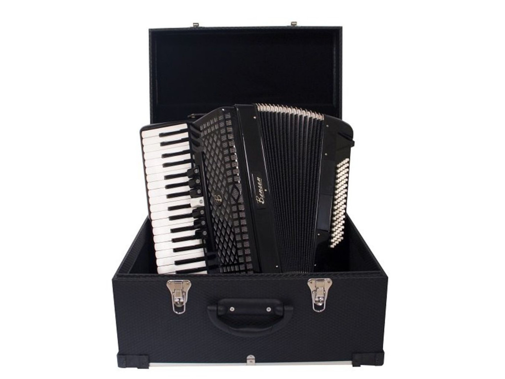 Mensageiro Musical Acordeon Benson Bac Sbk Baixo Preto