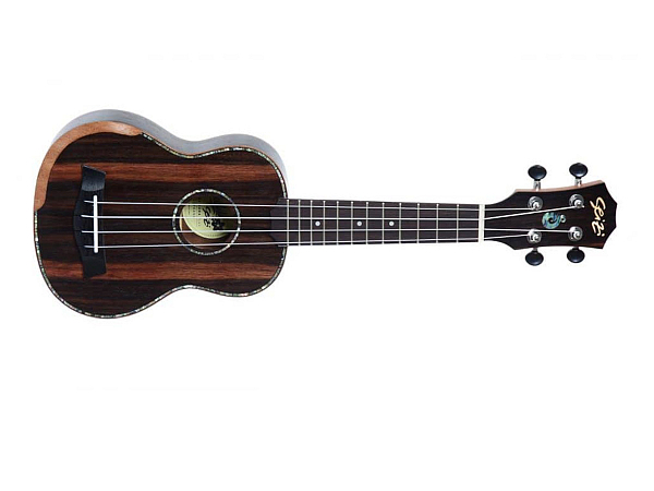 UKULELE SEIZI BORA-BORA PLUS SOPRANO ACUSTICO - EBONY C/BAG