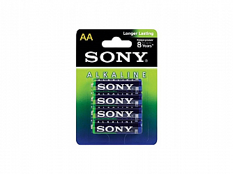 PILHA SONY ALKALINA AA AM3L B4D C/ 4 PILHAS