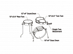 BATERIA TAMA CLUB JAM LJK 48P BRM - SHELL PACK