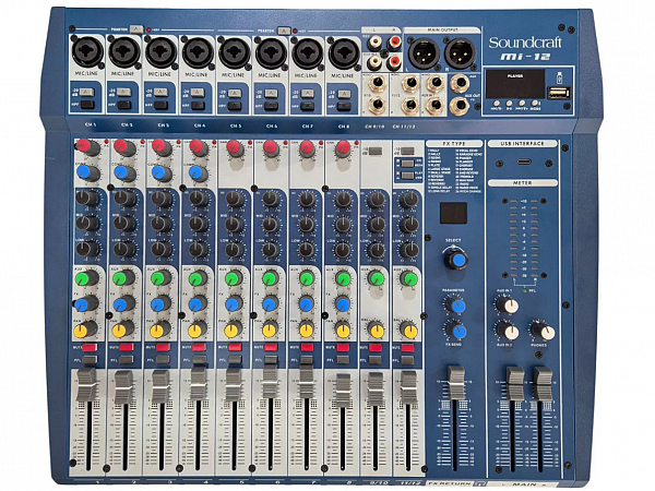 MESA SOUNDCRAFT 12 CANAIS MI-12