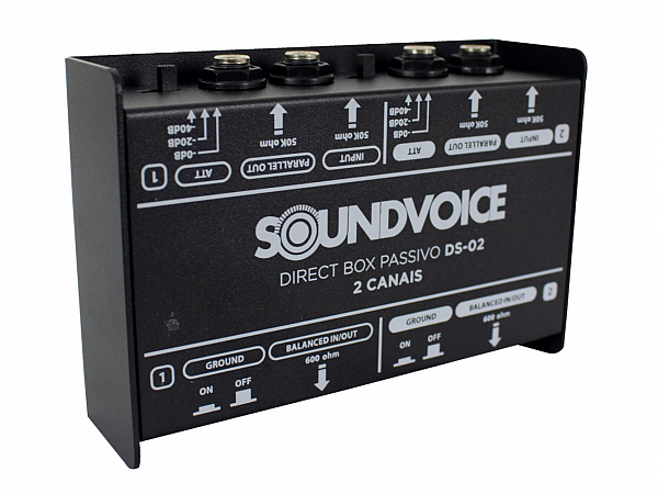 DIRECT BOX SOUNDVOICE DS 02 DUPLO PASSIVO