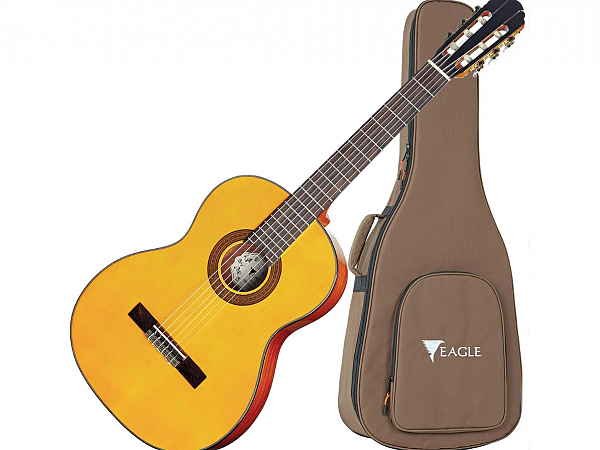 VIOLAO EAGLE NYLON DH 69 CLASSICO NATURAL C/ BAG