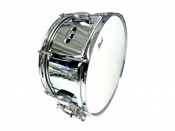 CAIXA BATERIA PEARL ROADSHOW 14X6,5 METALLIC CROMADO