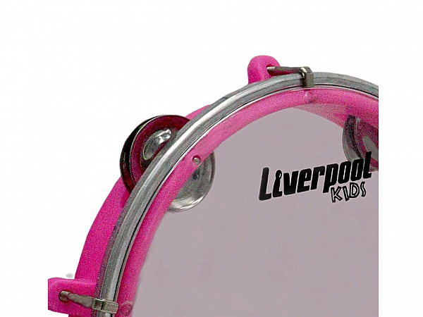 PANDEIRO LIVERPOOL 8 ABS INFANTIL ROSA