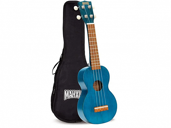 UKULELE MAHALO SOPRANO MK1TBU BLUE TRANSP