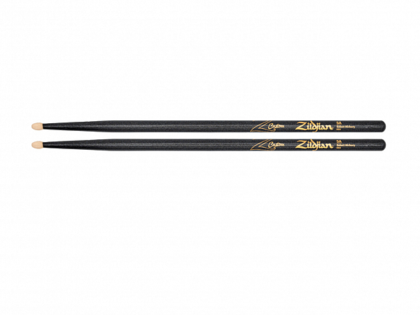 BAQUETA ZILDJIAN 5A BLACK CHROMA PONTA MADEIRA