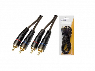 CABO MXT 2RCA / 2RCA - 1MT PRETO