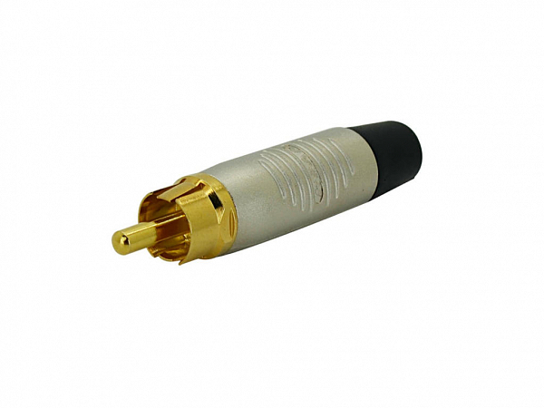 PLUG NEUTRIK REAN RCA MACHO LINHA RF2C-AU-0 PRETO