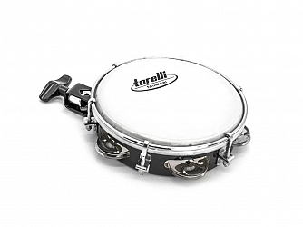 TAMBORIM MADEIRA TORELLI TT 410 C/ PLATINELAS E SUPORTE PARA CLAMP