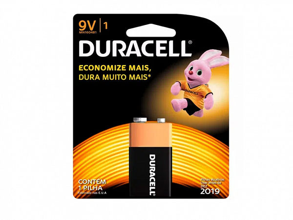 BATERIA 9V DURACELL ALCALINA MN1604