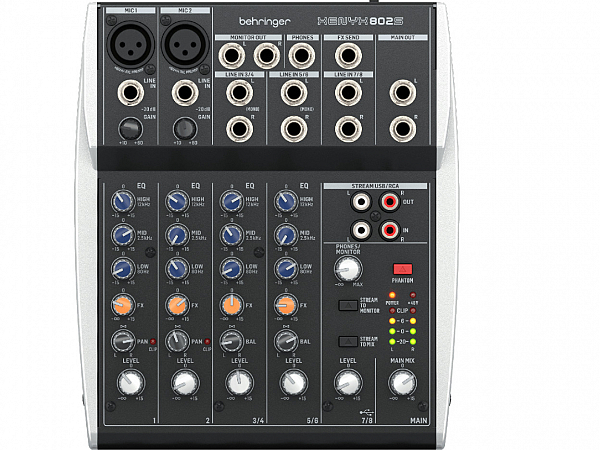 MESA BEHRINGER XENYX 802S 8 CANAIS INTERFACE AUDIO USB