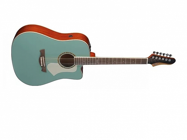 VIOLAO TAGIMA AÇO SWELL DELUXE EQ TQG TURQUOISE GREEN C/BAG