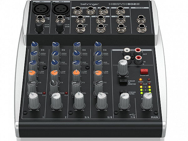 MESA BEHRINGER XENYX 802S 8 CANAIS INTERFACE AUDIO USB