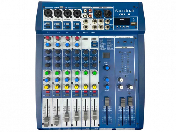 MESA SOUNDCRAFT 8 CANAIS MI-8