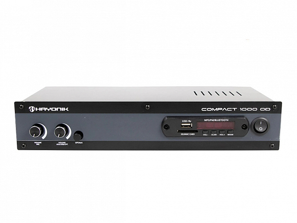 AMPLIFICADOR HAYONIK COMPACT 1000 OD ÓPTICO USB/MP3/SD/FM/BT 80W