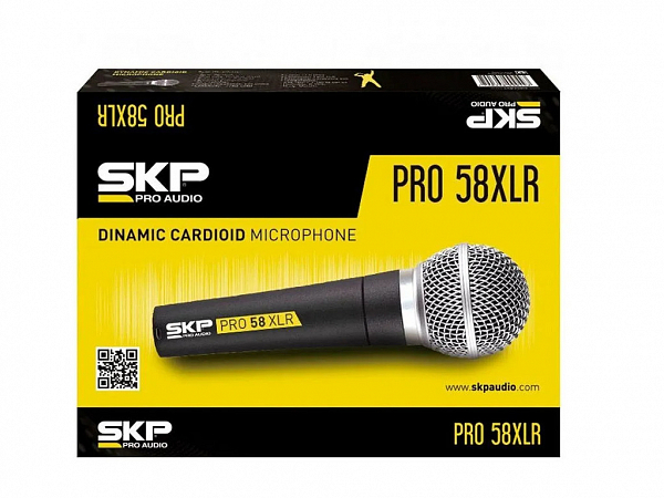 MICROFONE SKP PRO 58 C/ CABO XLR DINAMICO