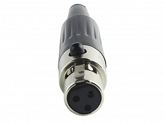 PLUG ALLCOM MINI XLR FEMEA 3 PINOS