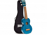 UKULELE MAHALO SOPRANO MK1TBU BLUE TRANSP