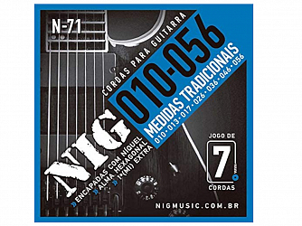 ENC GUITARRA NIG 010 N 71 7 CORDAS