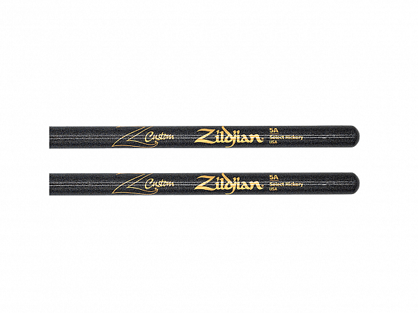 BAQUETA ZILDJIAN 5A BLACK CHROMA PONTA MADEIRA