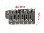 PONTE GUITARRA IBANEZ FIXA TREMOLO 2TRT106R - CROMADO